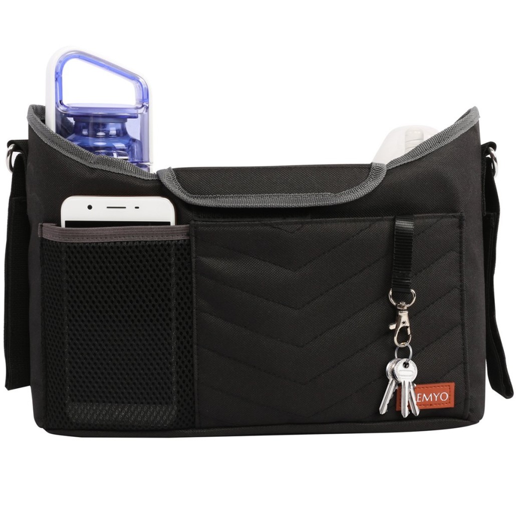 PREMYO Bolso Carrito Bebé Universal Práctico Organizador Silla de Paseo Multifunctional con Cambiador Bandolera Azul 